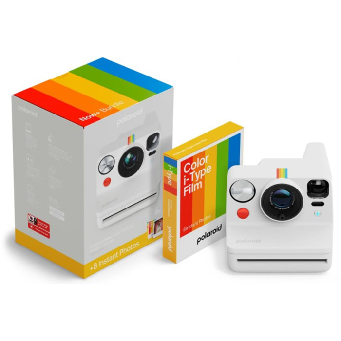 Appareil photo Instantané POLAROID Now+ Gen 3 White + Color Film Bundle (8