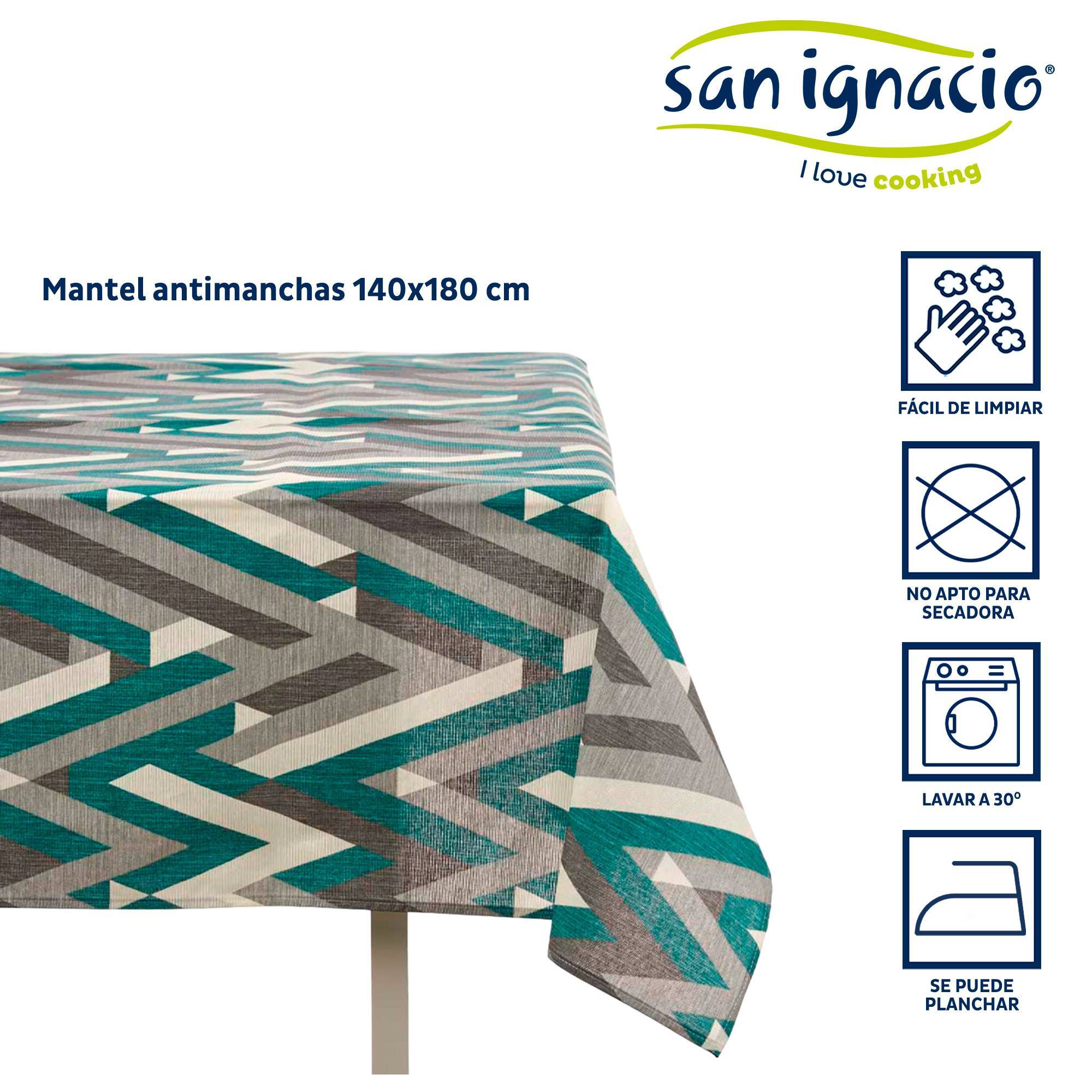 Mantel loneta antimanchas 140x180cm raya colección kinvara