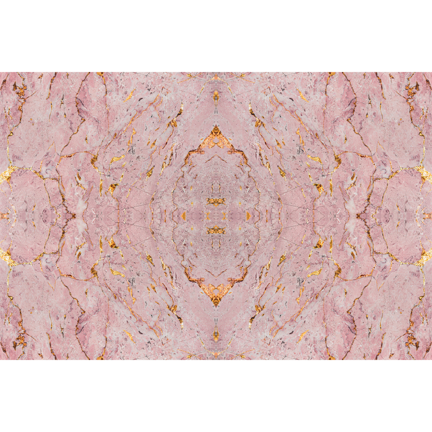 Sticker meuble marbre doré et rose 60 x 90 cm