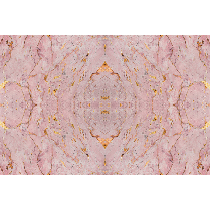 Sticker meuble marbre doré et rose 60 x 90 cm