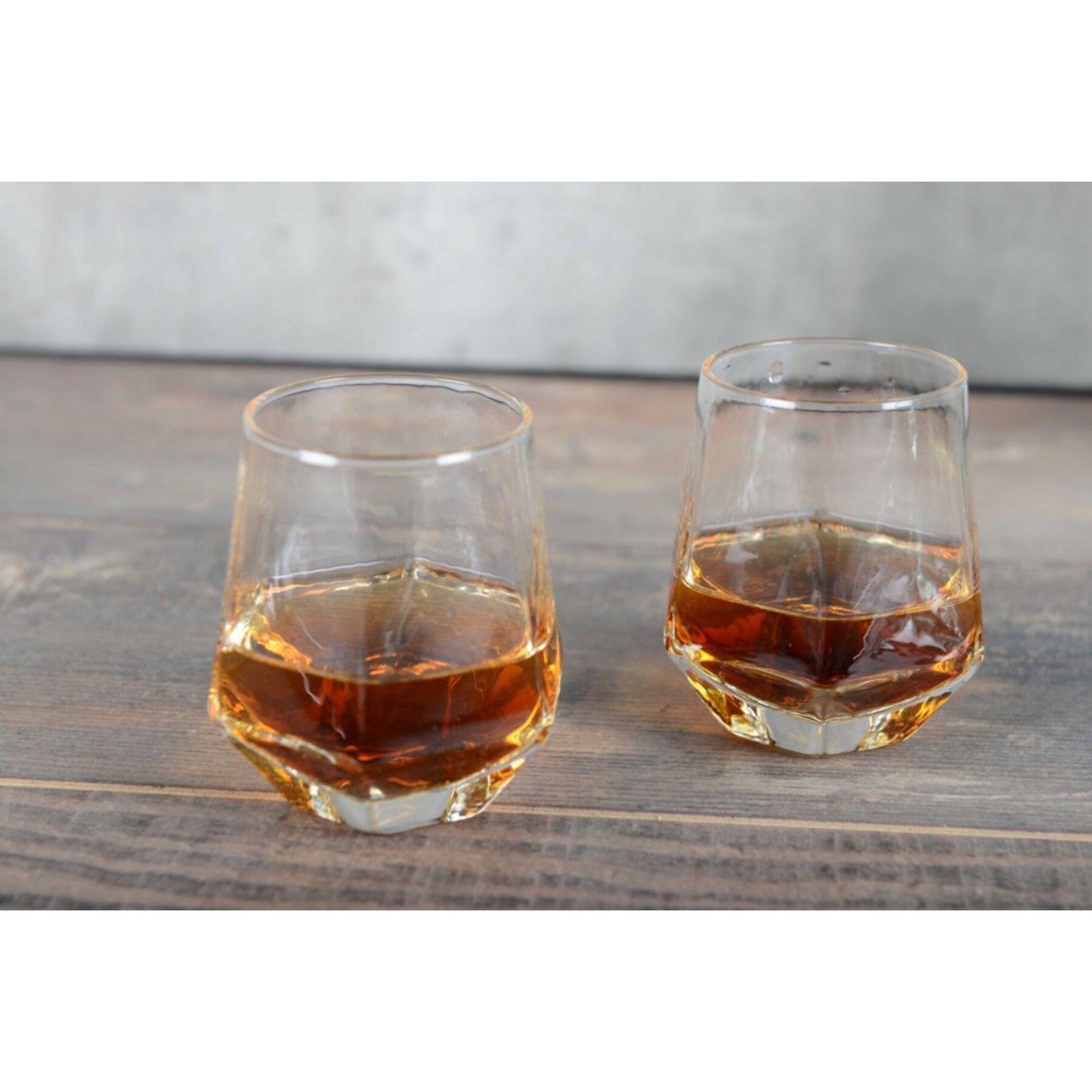 Verres facettes whisky - lot de 2