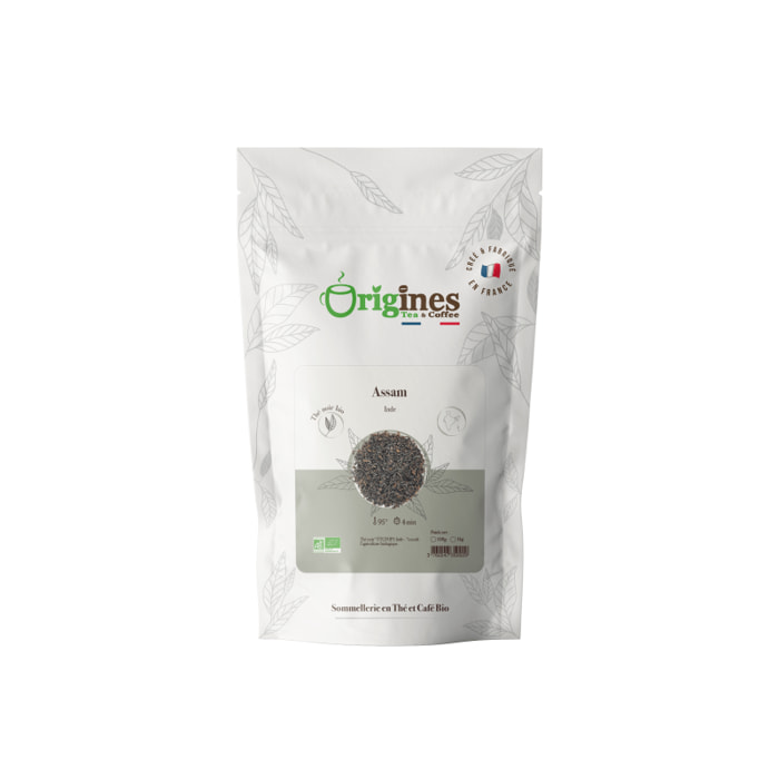 Assam - Thé noir Bio d'Inde - Sachet de 100g