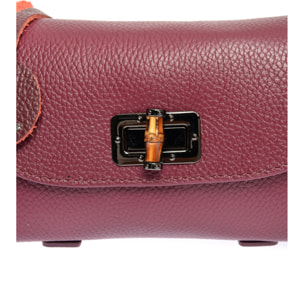 Borsa a spalla Anna Luchini Bordeaux