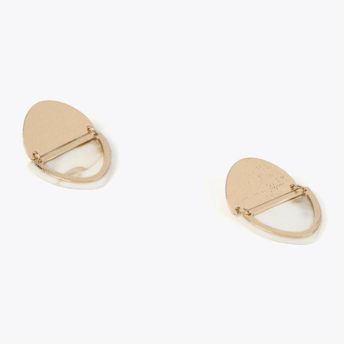 Orecchini doppio elemento metallo