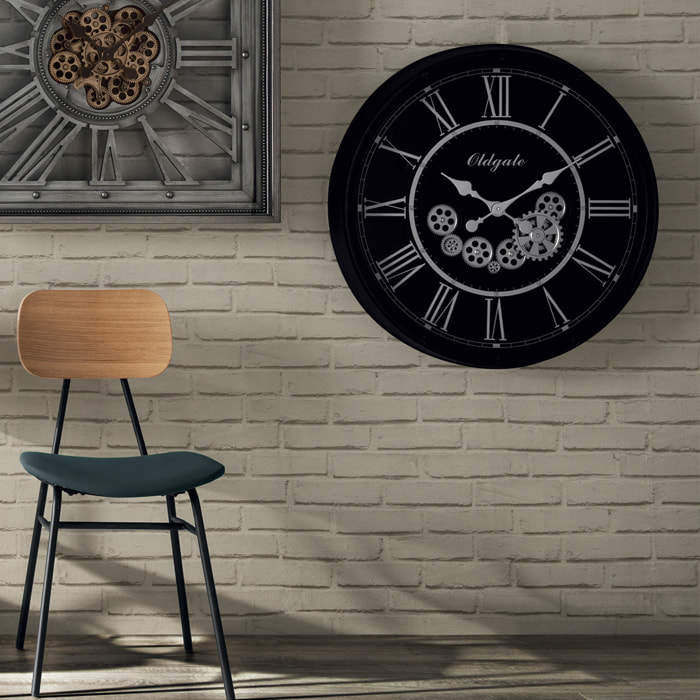 Horloge "Loann" noir D76cm