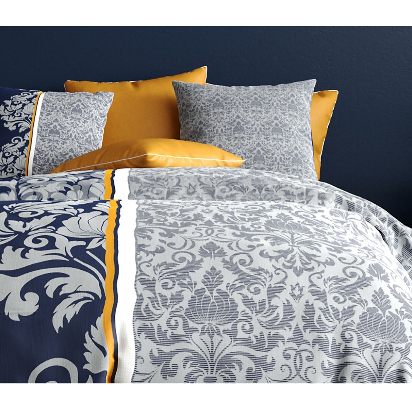 Parure housse de couette 100% coton 57fils + 2 taies Arabesque