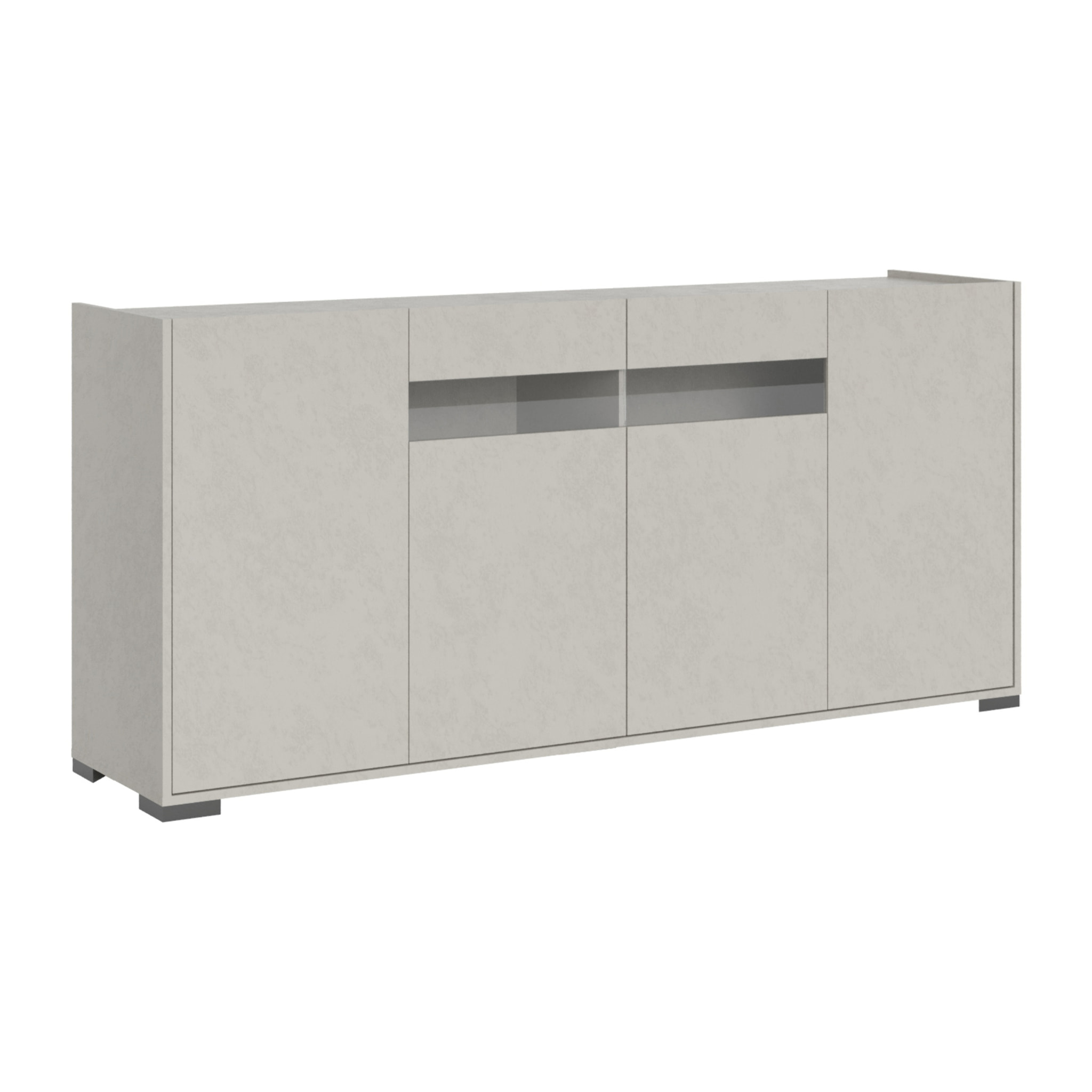 Buffet bas 4 portes 172x40x81 cm Riflesso cachemire