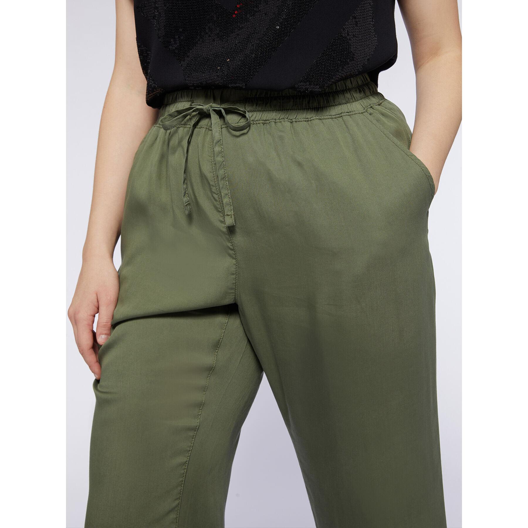 Fiorella Rubino - Pantalones joggers de pierna ancha - Verde