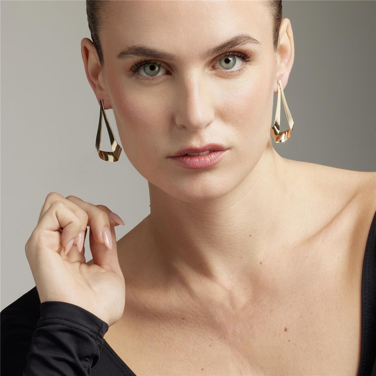 Pendientes Lux by Lux acabados en Oro Amarillo de 18 Kts