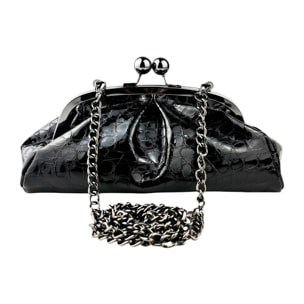 Pochette Cheval Firenze Piccola Mary Goffrata Nero