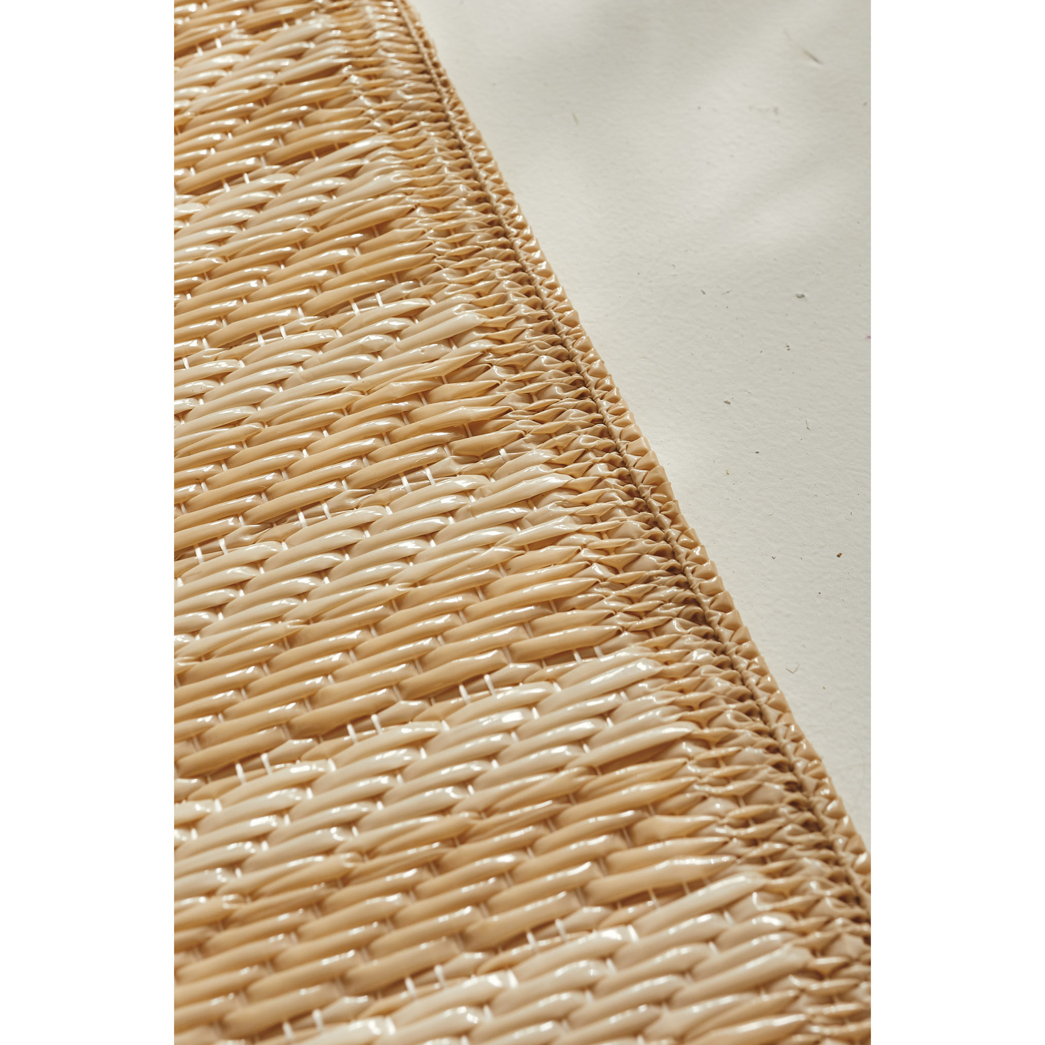 CAPRI - Tapis d'extérieur à motif géométrique - Beige