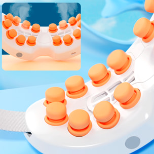 Massaggiatore per occhi 3D con calore e nebulizzazione. Musica locale e Bluetooth, tre modalità di utilizzo e batteria ricaricabile.