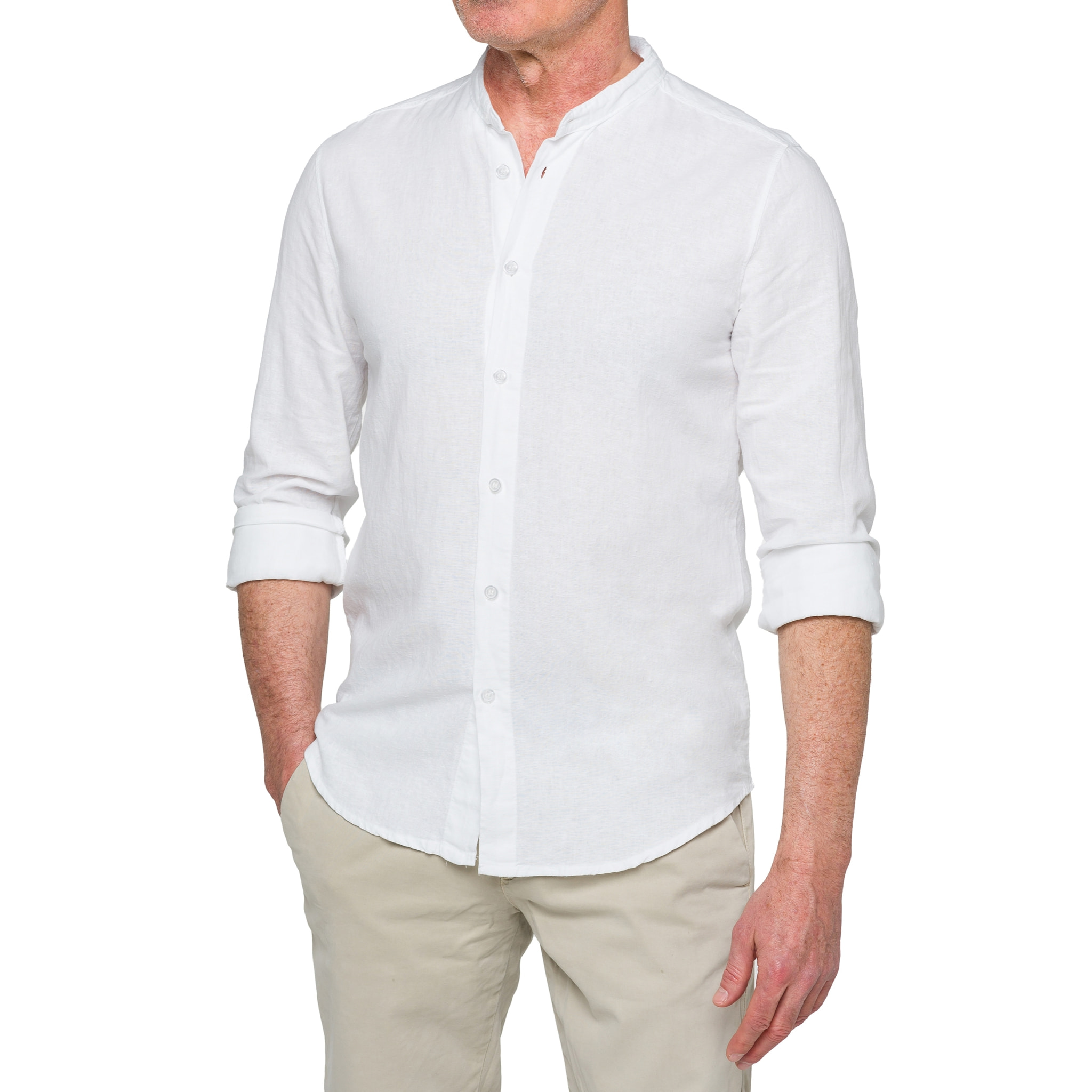 Camisa de lino Hot Buttered Tongareva Blanco