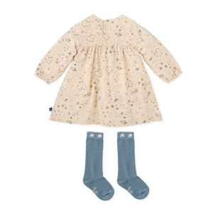 VESTIDO CON CALCETINES CRUDO - Crudo