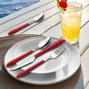 Floyd Rouge - Ménagère 48 pièces