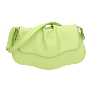 Borsa a spalla da donna In Vera pelle Made in Italy 30,5x19,5x9 cm