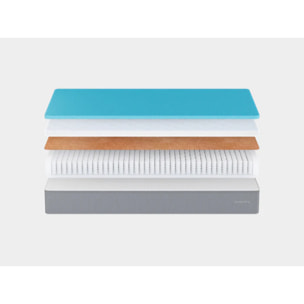 Colchón El Hybrid Premium - Viscoelástica Marmota + Espuma AirSoft-Tech + Fibra de coco - Altura ±25cm