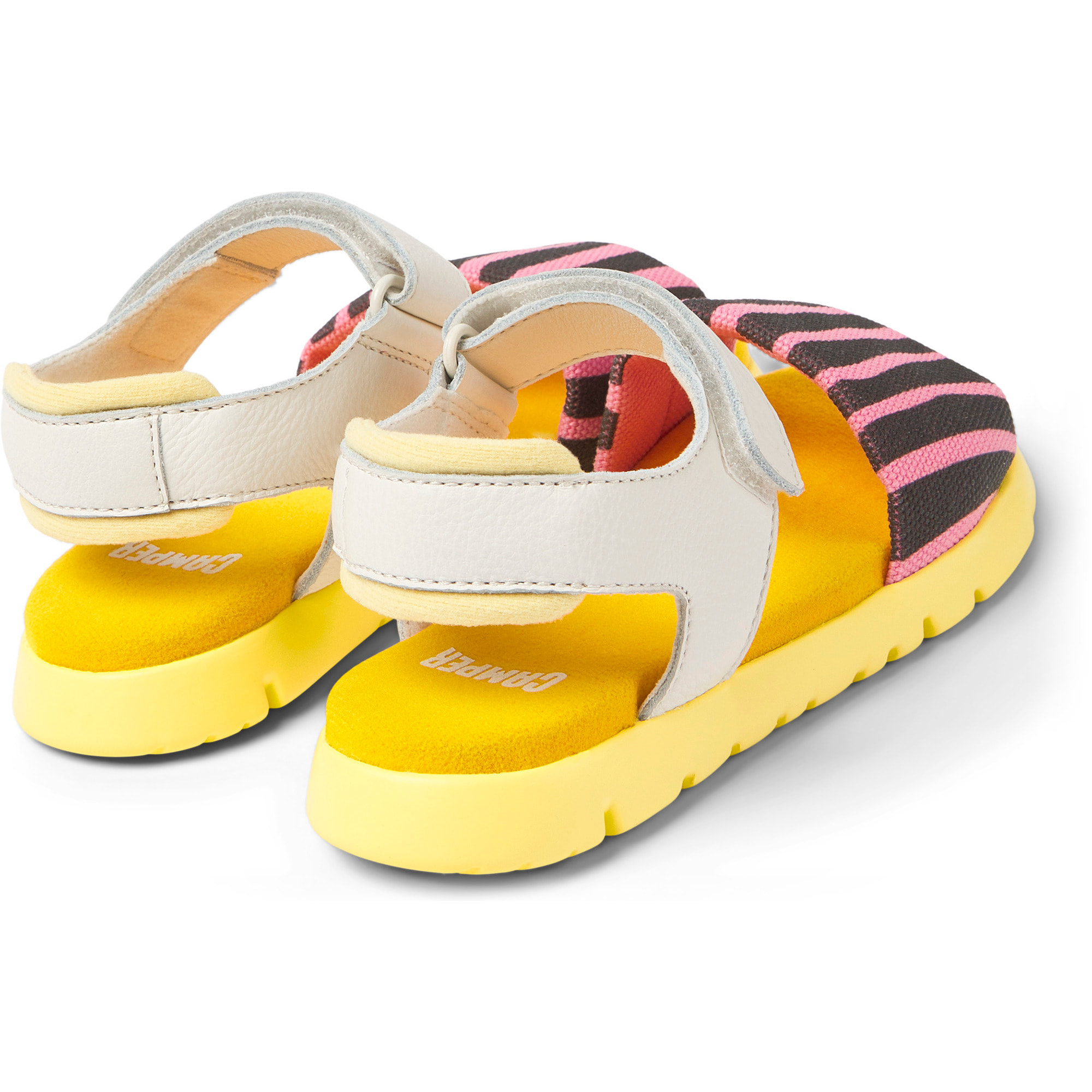 Sandalias - CAMPER Oruga - Multicolor - Piel lisa / Textil natural (Algodón reciclado)