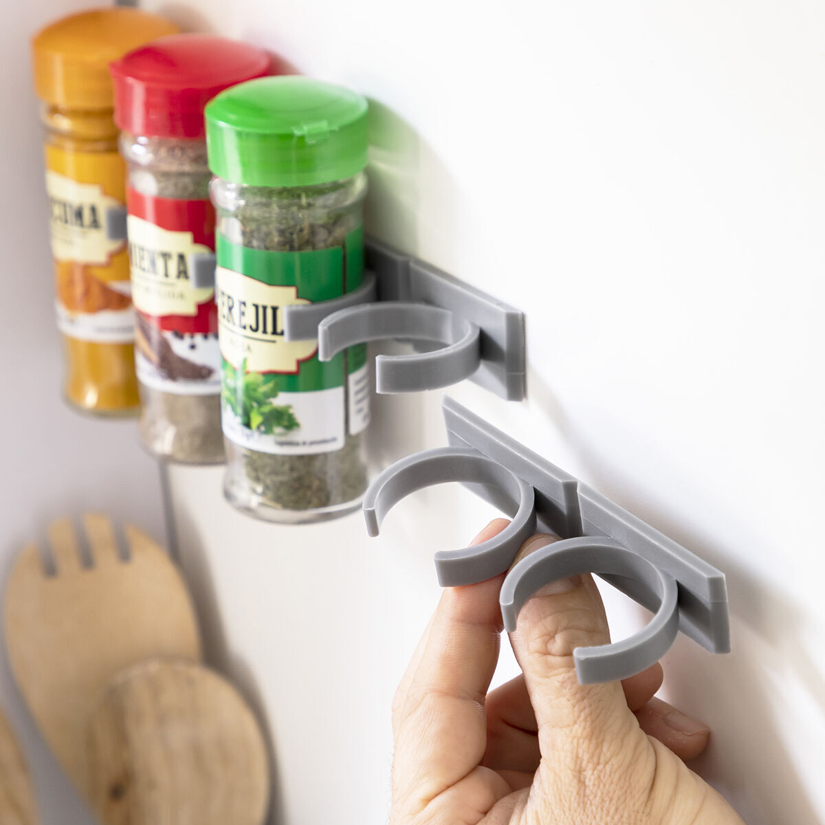 Pack Organizador de Especias Adhesivo y Divisible InnovaGoods (2 unidades)