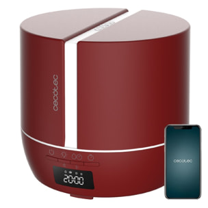 Cecotec Diffuseur d'Arômes PureAroma 550 Connected Garnet. Capacité 500 ml, Écra