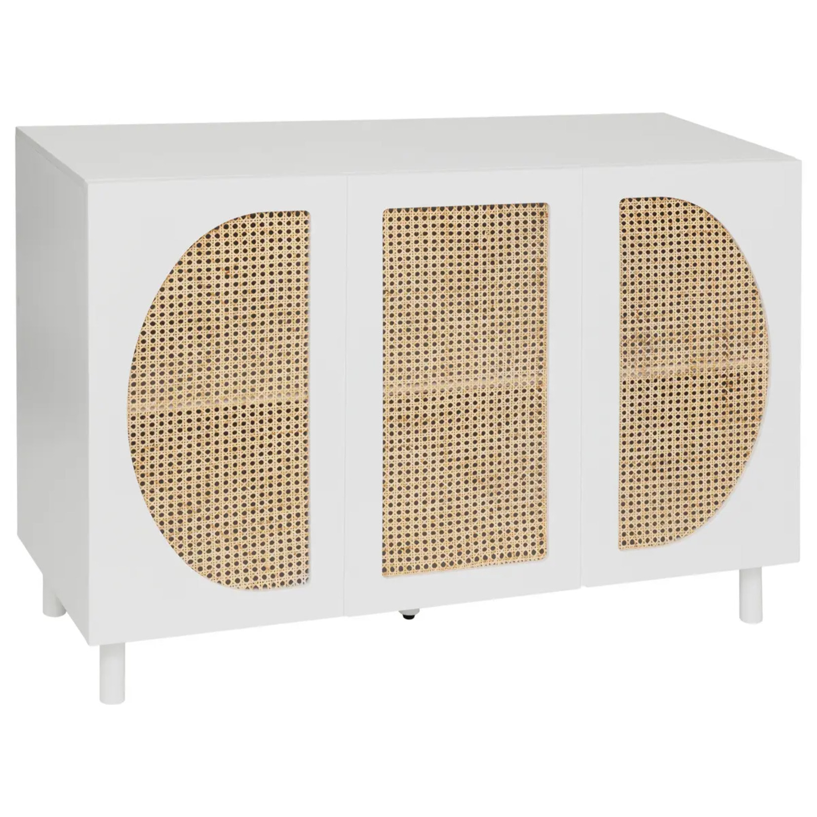 Buffet 3 portes "Cabras" 120x85cm blanc