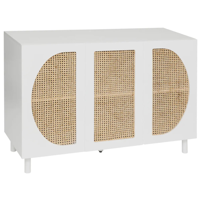 Buffet 3 portes "Cabras" 120x85cm blanc