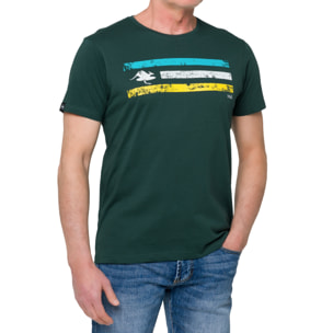 T-shirt in cotone 150 gr Hot Buttered California Verde