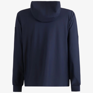 Giacca Esercito con zip e cappuccio blu uomo