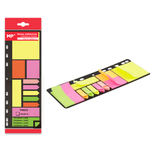 PACK 24 UNITA' NOTE ADESIVE PER I RACCORDERI 11 x 25 FOGLI