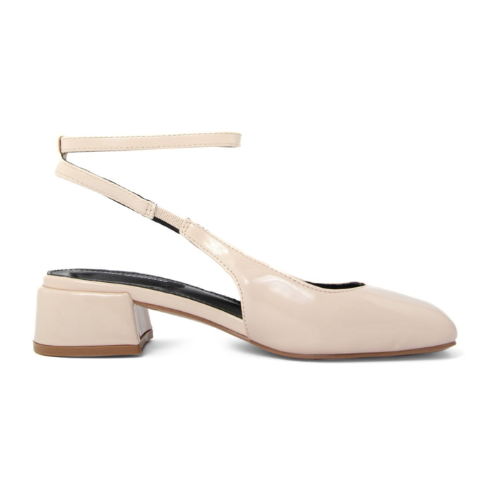 Slingback Donna colore Beige-Altezza tacco:4cm