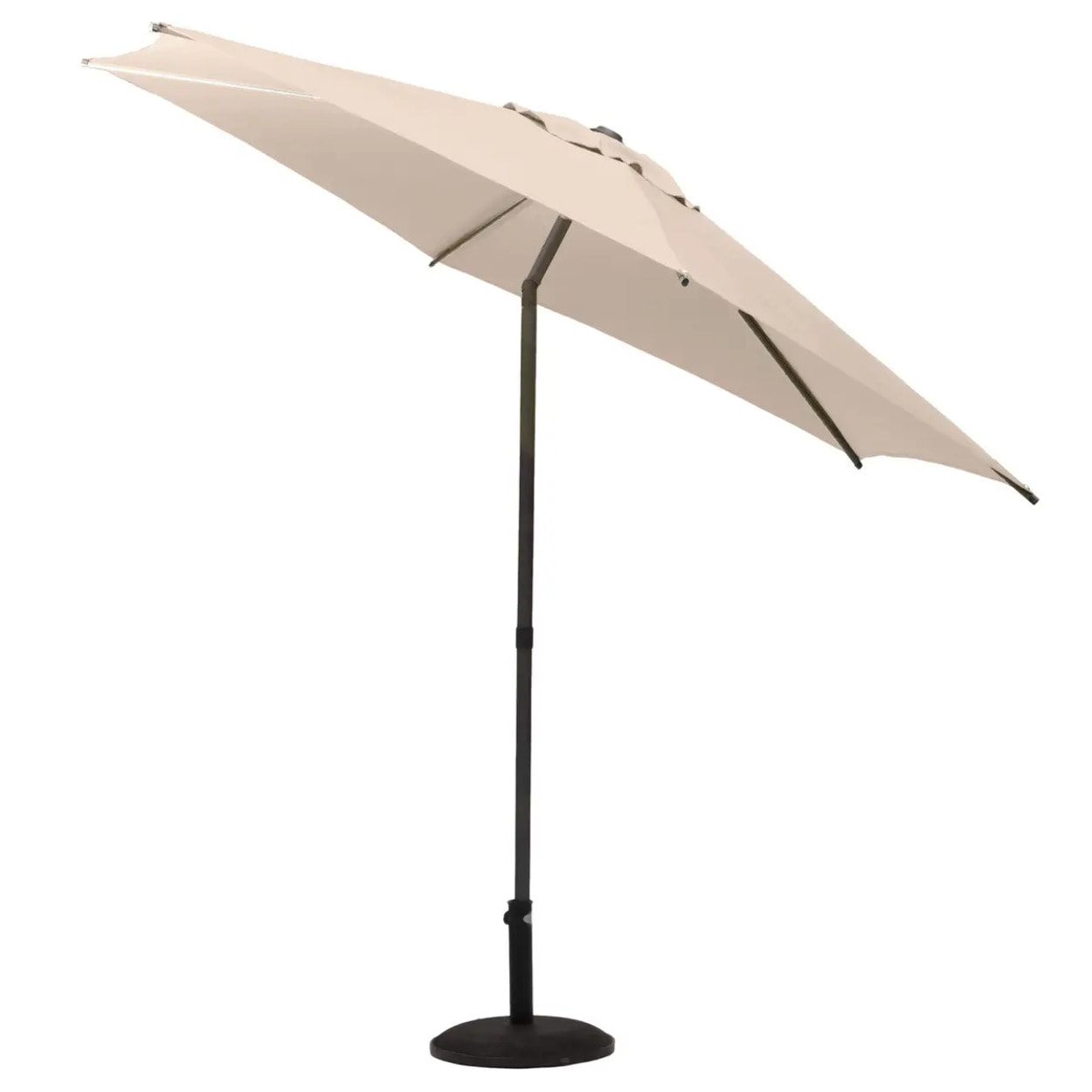 Parasol droit rond inclinable "Soya" blé 2,7m