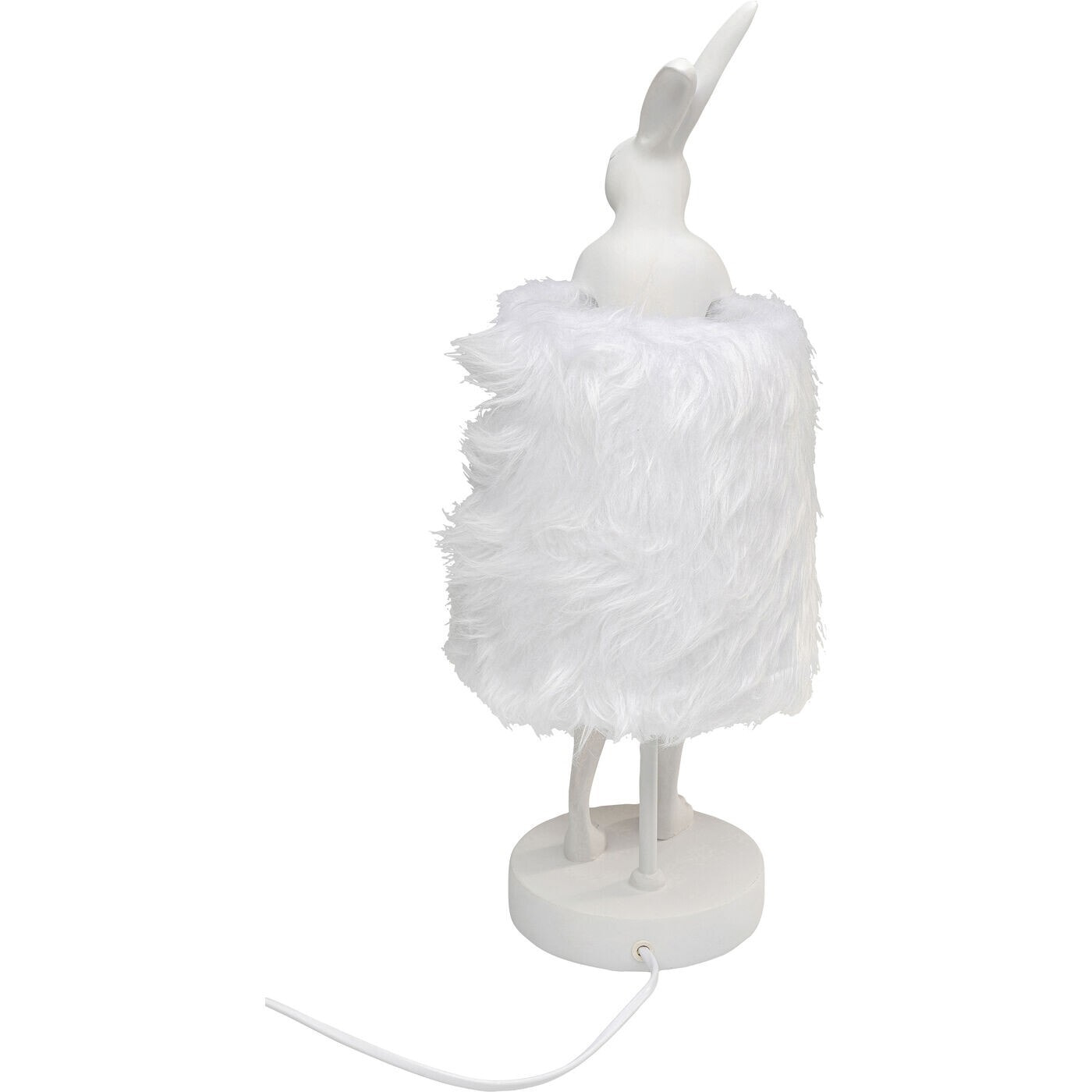 Lampe Animal lapin Fluff blanc 50cm Kare Design