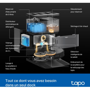 Robot Aspirateur Laveur TP-LINK Tapo RV50 Pro Omni