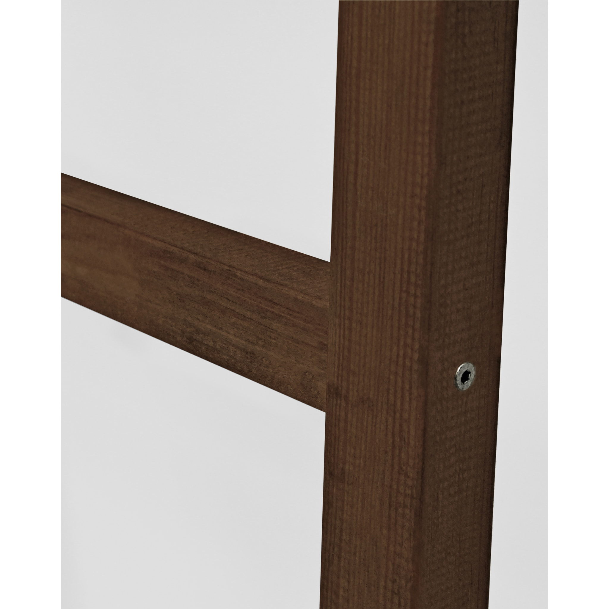 Échelle en bois massif couleur noyer de 150x41cm Hauteur: 150 Longueur: 41 Largeur: 3.5