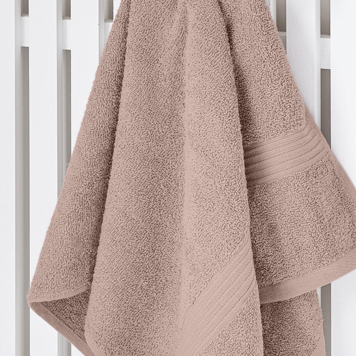 Drap de bain uni ESSENTIAL rose