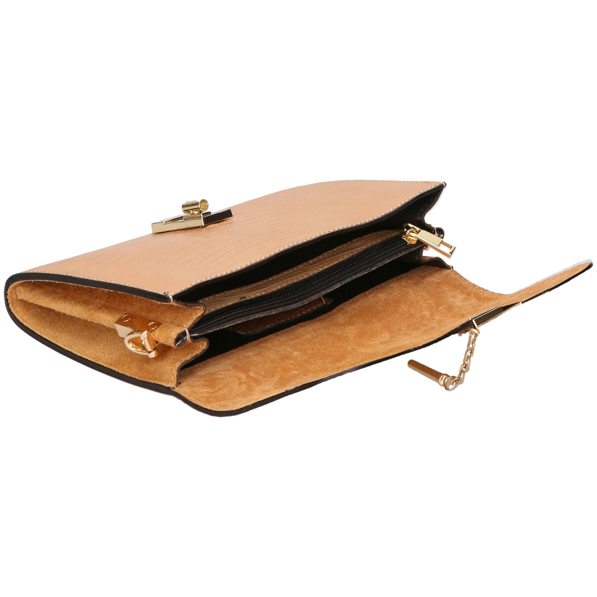 Borsa a mano da donna Made in Italy - Modello Hope - Vera pelle - 23.0 x 13.0 x 5.0 cm