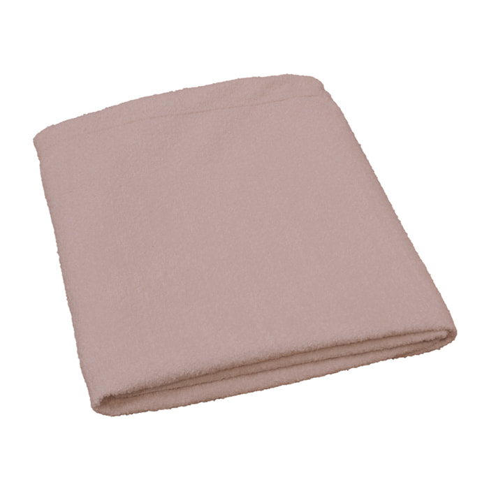 Housse pour tête de lit en bouclé rose en différentes tailles