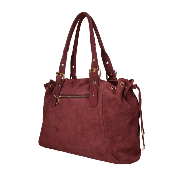 Borsa a mano da donna Made in Italy - Modello Celeste Plus - 100% pelle - 20.0 x 28.5 x 41.0 cm