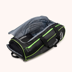 MUNICH BASICS TRAINING BACKPACK paletero negro de poliéster y nylon con detalles flúor