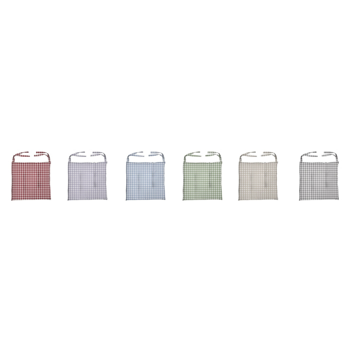 6X CUSCINO SEDIA DIS.COUNTRY AZZURRO 40X40 CM