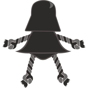 Cuerda Dental Para Perro Star Wars Darth Vader Black