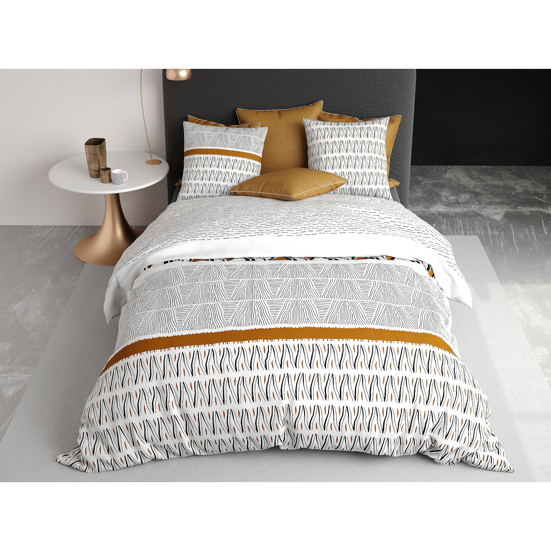 Parure housse de couette coton Louxor