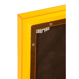 J-Line Tableau de Citations Energy/Believe - toile - blanc/orange fluo - 2 pièces