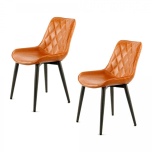 Lot de 2 chaises Faru Partiellement fabriqué à la main