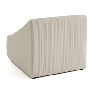 Onyx - fauteuil - en velours côtelé - Beige