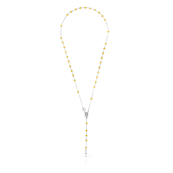 Collana Rosario in Argento 925 con grani in argento