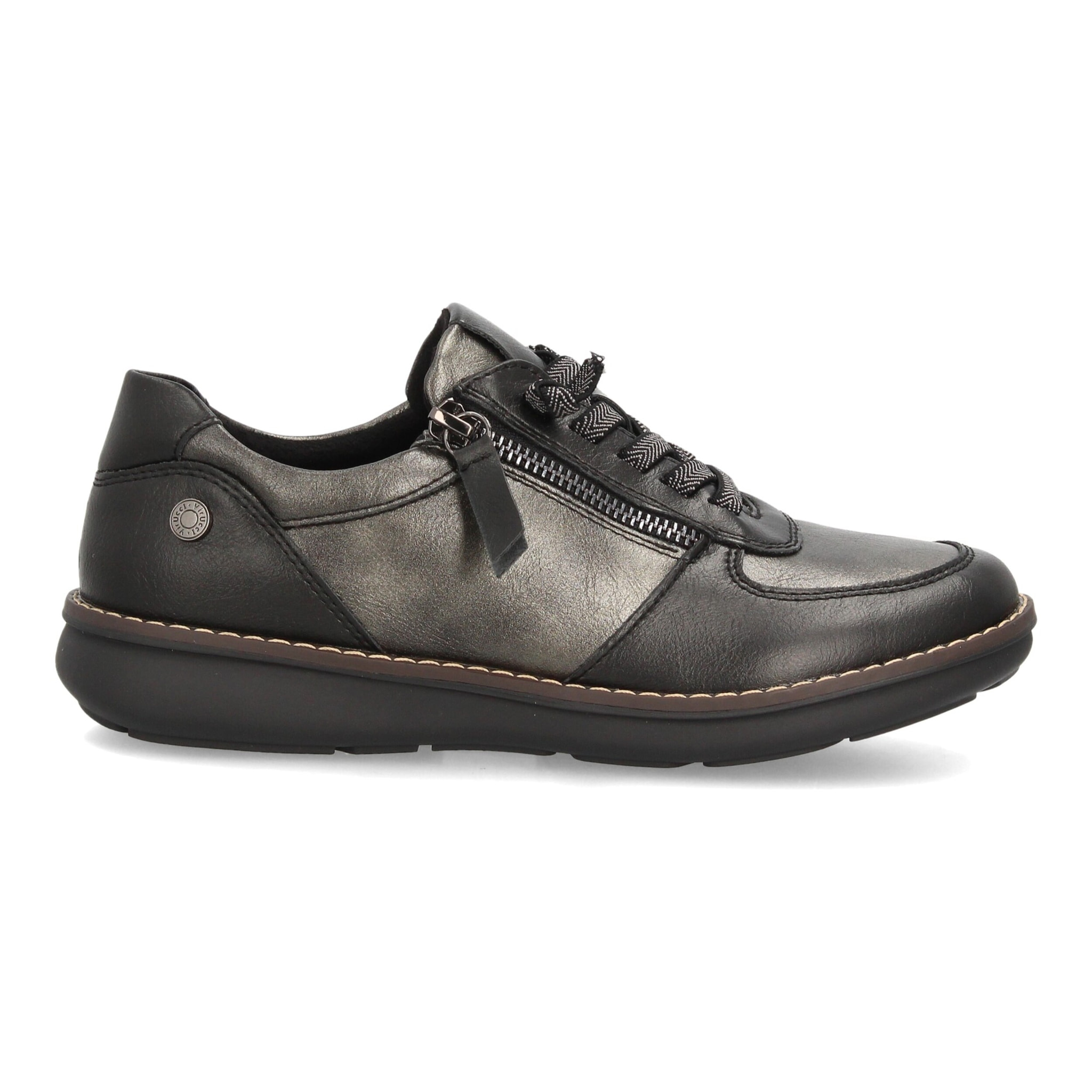 Zapatos casual mujer con cremallera lateral