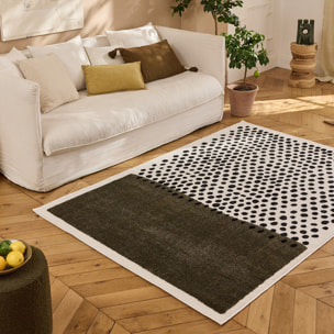 PANTONE - Tapis vert à motif à pois TERRA DEL SOL
