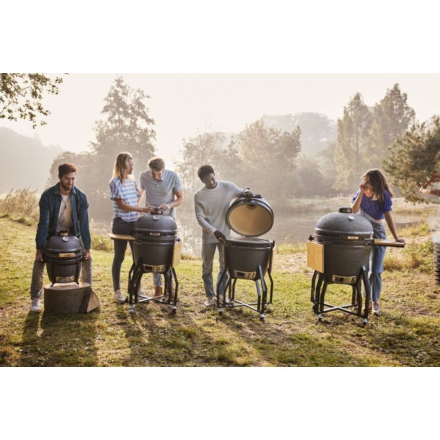 Kamado GRILL GURU GGO223 Original Compact Basic gris à poser 33 cm