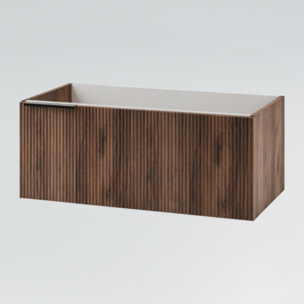 MOBILE DA BAGNO CANNES 90 NOCE NORDICO SCURO - 6 PEZZI